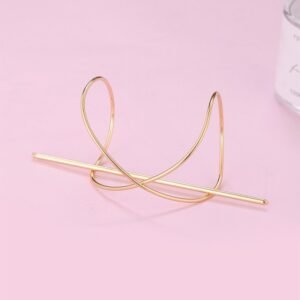 Tiyork Cross-curved Metal Hairpin