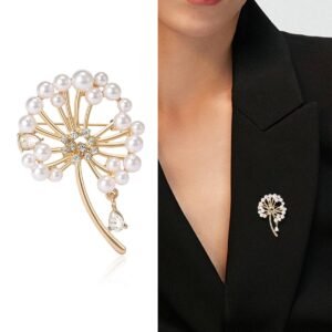 Tiyork Dandelion Pearl Brooch